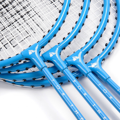 Set badminton Meteor Motion 4 20077, 4 raketa, me rrjetë, blu
