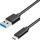 Kabllo USB EFB Elektronik K5282-3ASW.1, USB A me USB-C, 1 m, USB 3.2 Gen 1, e zezë