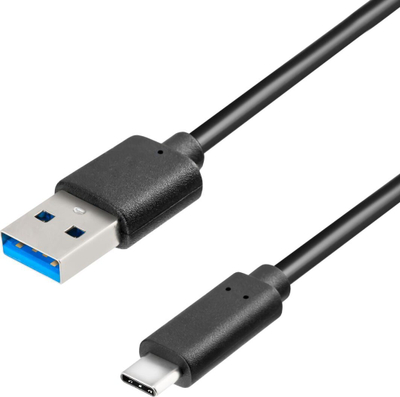 Kabllo USB EFB Elektronik K5282-3ASW.1, USB A me USB-C, 1 m, USB 3.2 Gen 1, e zezë