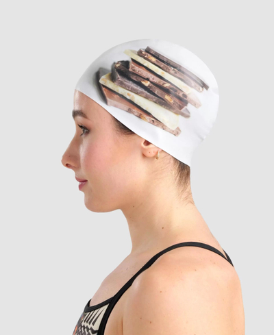 Kapelë noti Arena HD Swim Cap, silikoni, për të rritur, gri