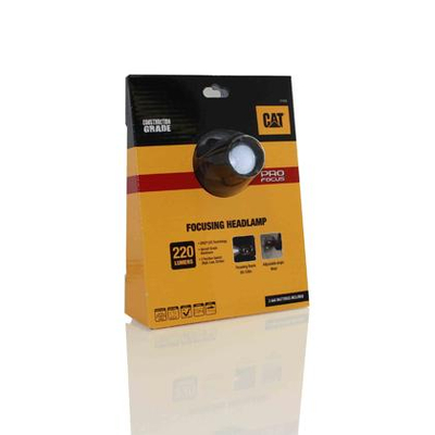 Fener koke Cat CT4200, 220 lumens, fokus që e rregullon vetë, i zi