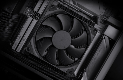 Ftohës procesori Noctua NH-L9a-AM4 chromax.black, 37mm, ventilator 92mm PWM, i zi
