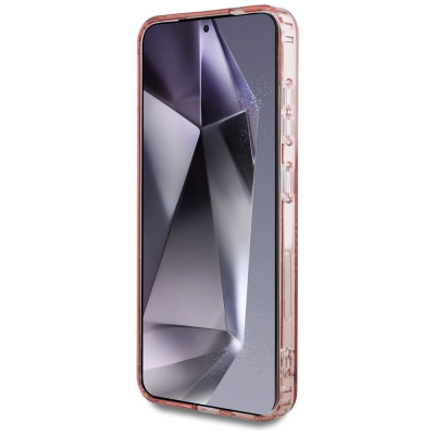 Mbulesë telefoni Guess Guhms25Spftdtep për Samsung S25, me magnet, me rhinestones, rozë
