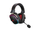 Kufje gaming Havit H2039BG, pa tela, RGB, të zeza me të kuqe