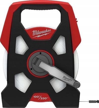Metër Milwaukee 48, 100 m, metrik edhe imperial, i kuq me zi