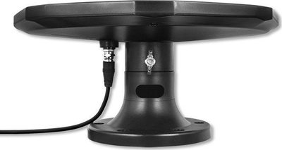 Antene e jashtme Qoltec DVB-T2, VHF UHF, me përforcues, e zezë