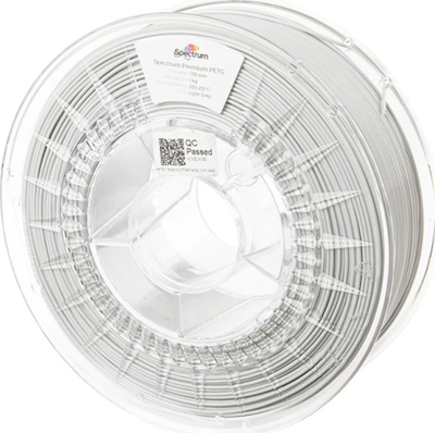 Filament 3D Spectrum Premium PETG 80600, 1.75mm, 1kg, gri e hapur