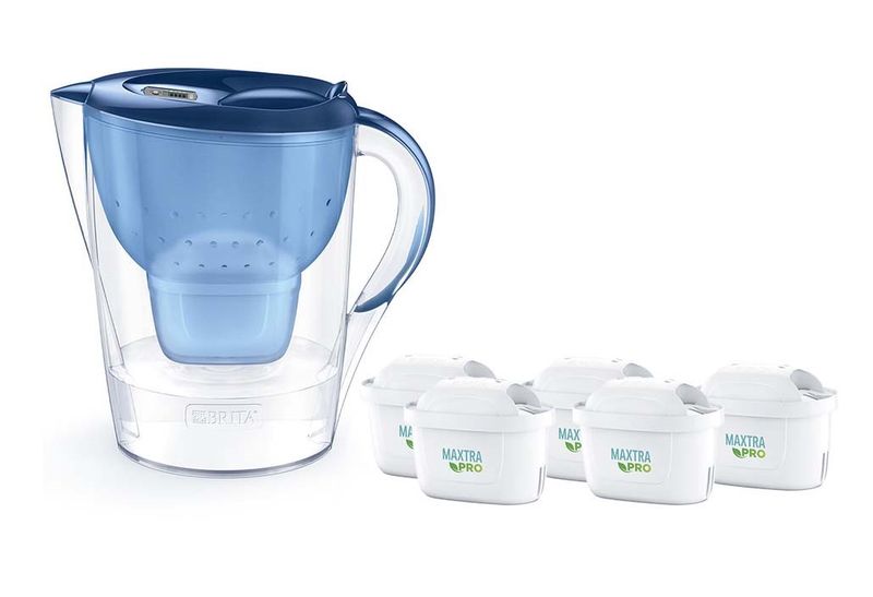 Filtër uji Brita Marella XL, 3.5L, me 5 filtra Maxtra PRO Pure Performance, i kaltër