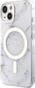 Mbulesë telefoni Guess GUHMP14MPCUMAH Marble MagSafe, për iPhone 14 Plus 6.7", efekt mermeri, e bardhë