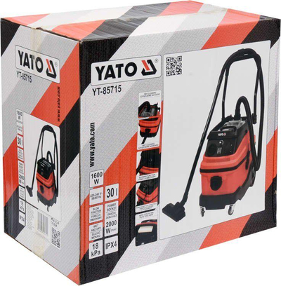 YATO Индустриски Правосмукалка, 1600W, 30 L