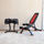 Држач за тегови Bowflex SelectTech Media Rack, метална конструкција, со држач за таблет, црна