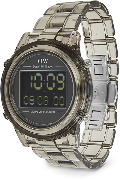 Orë për meshkuj Daniel Wellington Retro Digital Light Gray DW00100766, e hirtë