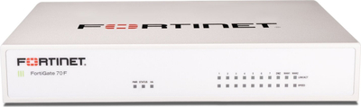 Firewall Fortinet FortiGate FG-70F, Gigabit Ethernet, VPN, i bardhë