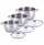Set tenxhere Kamille KM-4905, 6 copë, çelik inox, fund induksion