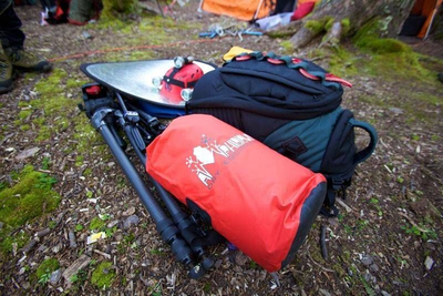 Çantë ujit Amphibious Tube Bag, 60L, PVC, e kuqe