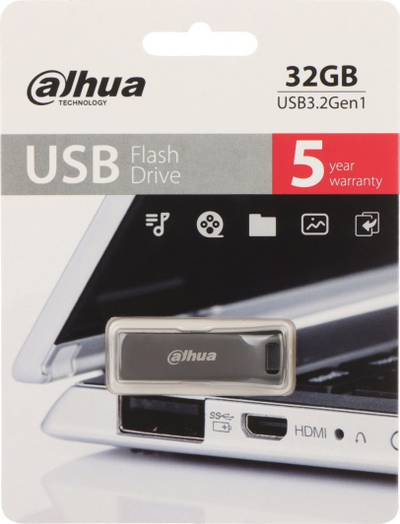 USB Dahua USB U156, 32GB, USB 3.2, gri