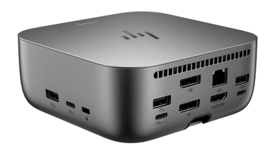 Dok stacion HP Thunderbolt 4 Dock Ultra G6, 180W, shumë porta USB dhe video, i zi