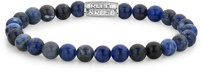 Byzylyk Rebel&Rose Midnight Blue RR-60012, rruaza sodalite, blu e errët