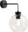 Llambë muri Luminosa Cubus Dome, E27, qelq transparent, e zezë
