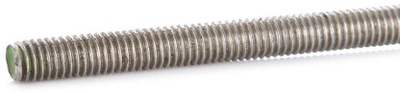 Shufër filetuese inox A2 DIN 975, 1000 mm, 6 mm, argjendtë