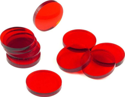 Shënues akrilikë Crafters, të kuq transparent