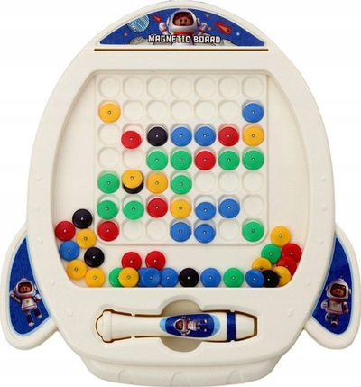 Tabla magnetike Leantoys Space Rocket, për fëmijë, shumëngjyrëshe