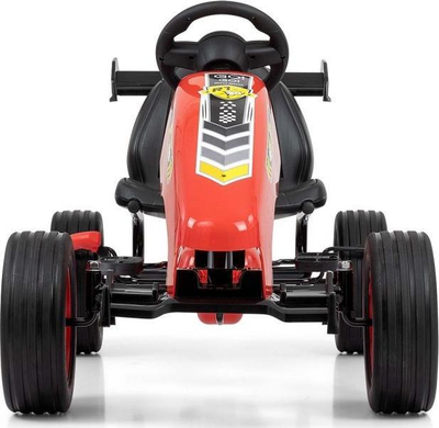 Kart me pedale Milly Mally Rocket, për kalamaj, plastikë, i kuq
