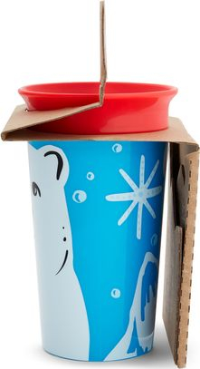 Gotë trajnimi Munchkin Miracle 360 WildLove, 266 ml, pa derdhje, blu me ari polar