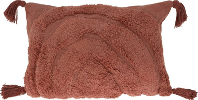 Jastëk dekorativ EXCELLENT HOUSEWARE Sunset Tuft, 30x50cm, pambuk, terrakota