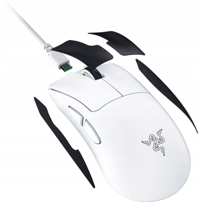 Geјминг глушец Razer DeathAdder V4 Pro, оптички, безжичен, бел