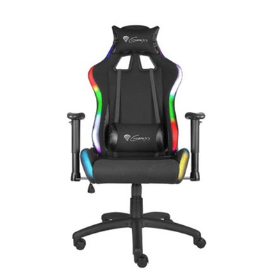Karrige gaming Genesis Trit 500 RGB, ergonomike, me ndriçim RGB, e zezë