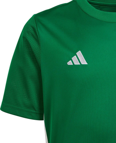 Bluzë sportive për fëmijë adidas Table 23 Jersey Jr IA9157, poliester i ricikluar, teknologji Aeroready, e bardhë