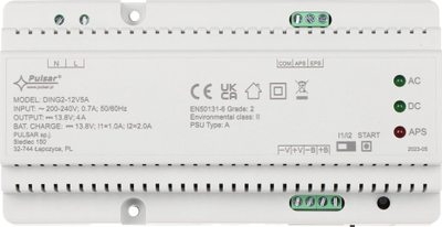 Furnizues me rrymë Pulsar DING2-12V5A, 12V 5A, buffer