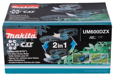Gërshërë bari pa kabllo Makita UM600DZX, 12V CXT, pa bateri, pa karikues