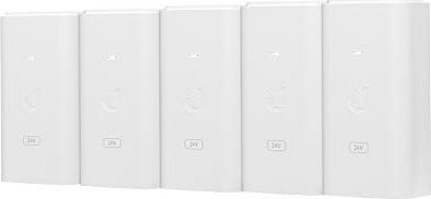 Adaptori Ubiquiti POE-24-12W-5P, Gigabit Ethernet, 5 pako, i bardhë
