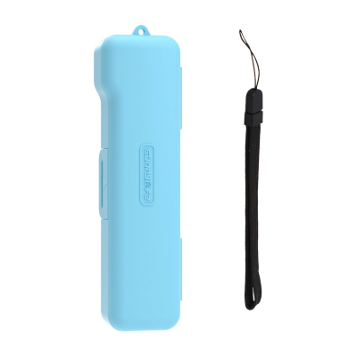 Kuti mbrojtëse Sunnylife Osmo Pocket 3, me rrip dore, blu