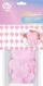 Perde zbukuruese Go Party Macaron Hearts, me zemra pastel, 100x200 cm, shumëngjyrëshe