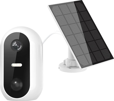 Kamerë e jashtme Extralink Smart Life SolarEye me panel dielli, Wi‑Fi, e bardhë