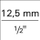 Bit kaçavide Gedore 6153150, lidhje 1/2", gjashtëkëndor i brendshëm 5 mm