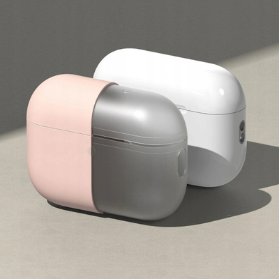 Mbulesë silikoni Ringke për Apple AirPods Pro 3, me kapak karikimi, rozë Pink Sand