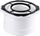 Adapter oxhaku Almeva IMMERGAS 60/100, PP H, me garniturë poshtë flanxhës, i bardhë