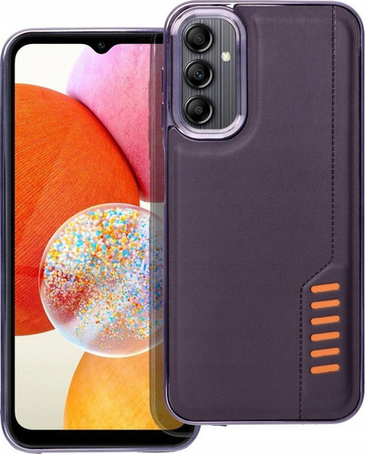 Kllëf telefoni Milano për Samsung Galaxy A14 4G, mbrojtës, TPU, vjollcë e errët