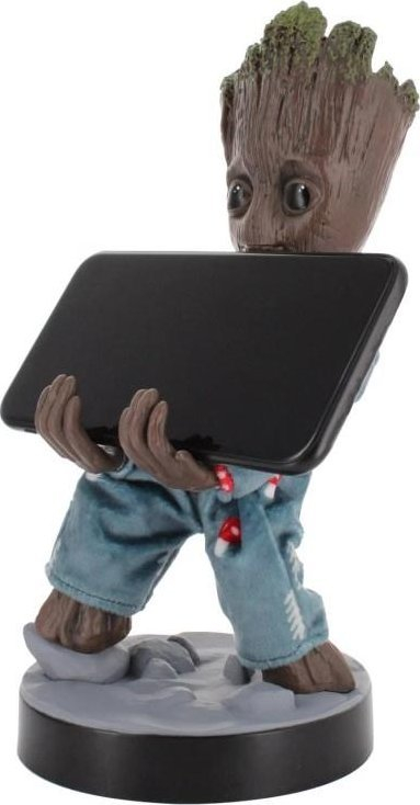 Mbajtëse kontrollori dhe telefoni Cable Guys Groot Pajamas Edition, me kabllo 2 m, figurë Marvel, shumëngjyrëshe