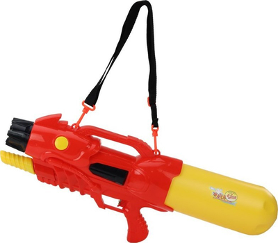 Pistoletë uji e madhe Large Water Gun 2850ml, depozitë 2.85L, rrip i rregullueshëm, e kuqe
