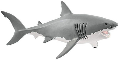 Фигура играчка Schleich Голема бела ајкула, серија Wild Life, сива