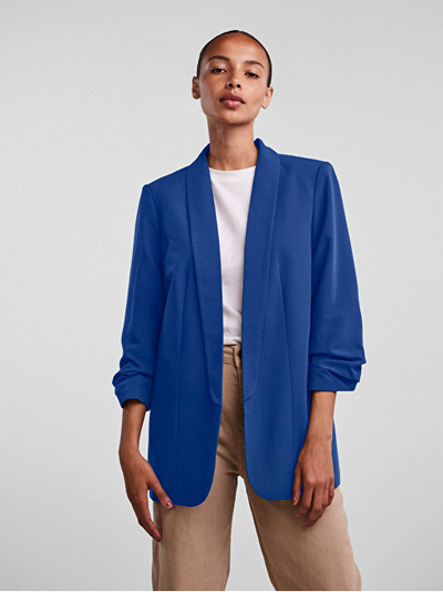 Xhaketë Pieces PCBOSS Regular Fit, blu
