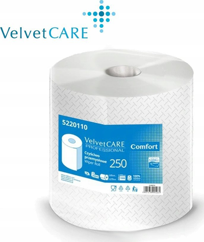 Letër kuzhine Velvet Care Comfort, 250 m, celulozë 100%