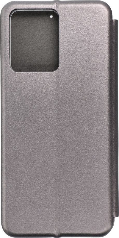 Këllëf telefoni Forcell Futera për Xiaomi Redmi Note 12 4G, tip libër, me këmbestendë, gri