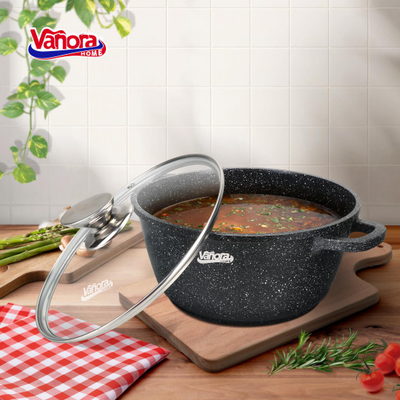 Tigan Classic Vanora, 20 cm 2.6 L, alumin i derdhur keramik, i zi