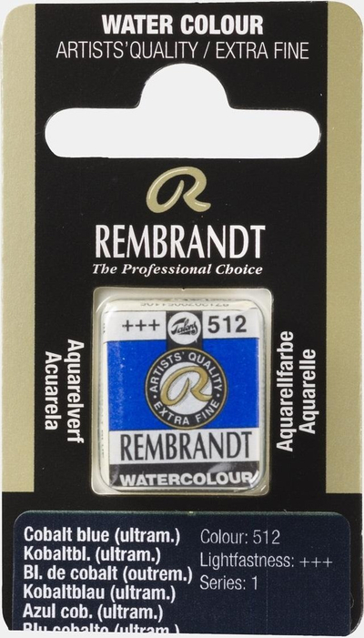 Akuarelë Royal Talens Rembrandt 512, 2 ml, ekstra fine, blu kobalt ultramarin
